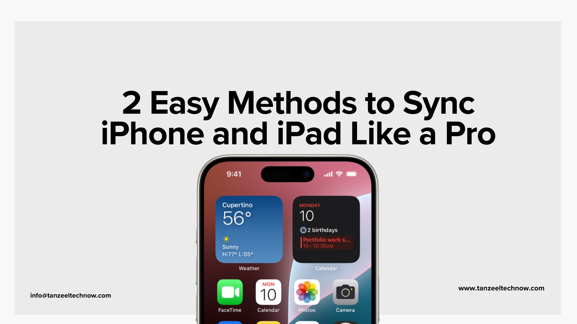 2 Easy Methods to Sync iPhone and iPad Like a Pro